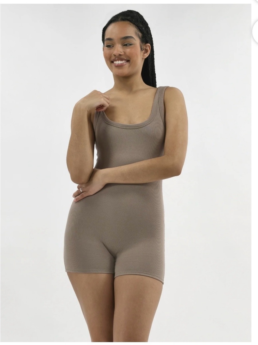 No Boundaries NWT Cotton Stretch Ribbed Cozy Romper